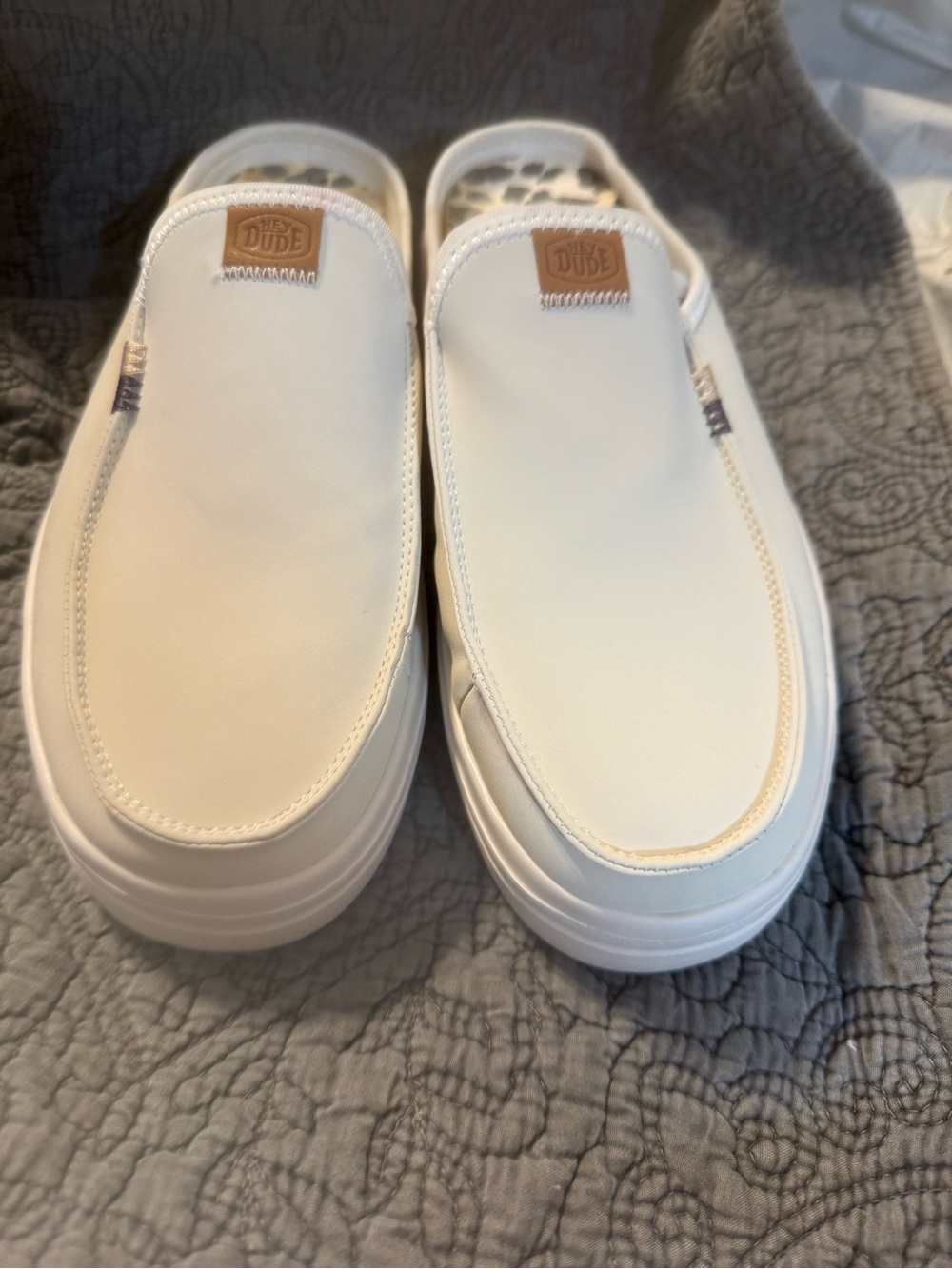 Hey Dude Women’s Slip-On Loafers in Off-White